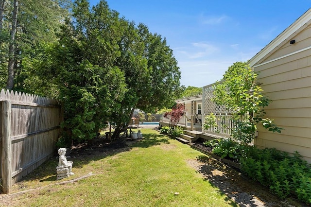 1 Redgate Ln, Holden, MA 01520 - view of yard featuring a deck