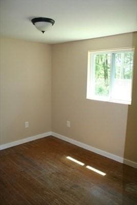 11 Summit Ave, Lakeville, MA 02347 - empty room featuring baseboards and dark wood finished floors