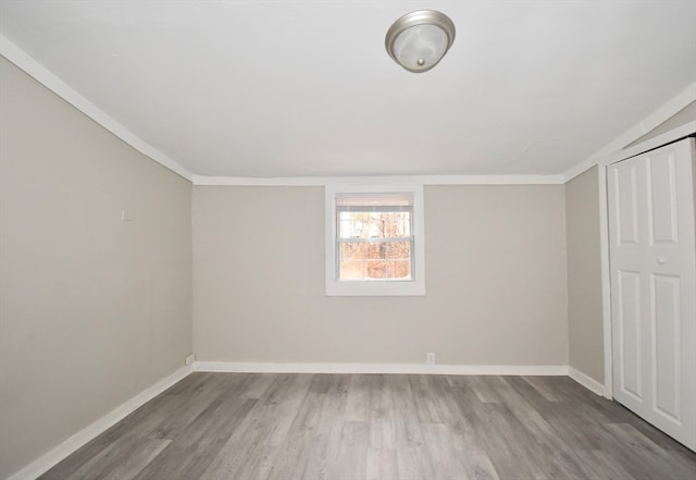 interior space with hardwood / wood-style flooring