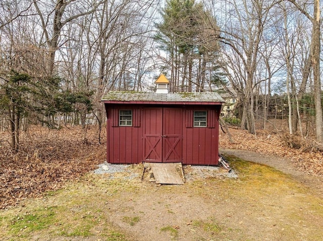 view of outdoor structure