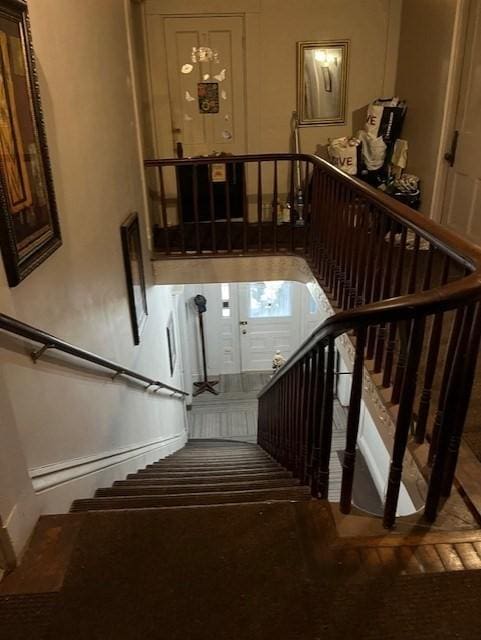 view of stairs