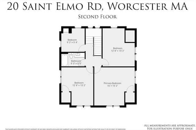 20 Saint Elmo Rd, Worcester, MA 01602 - room layout