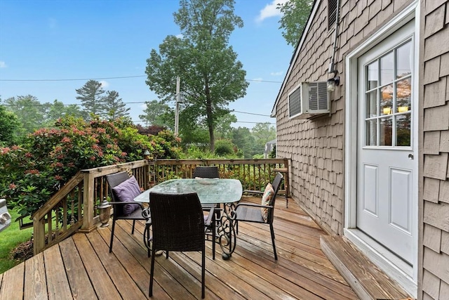 44 Drexel St, Worcester, MA 01602 - deck featuring outdoor dining space and cooling unit