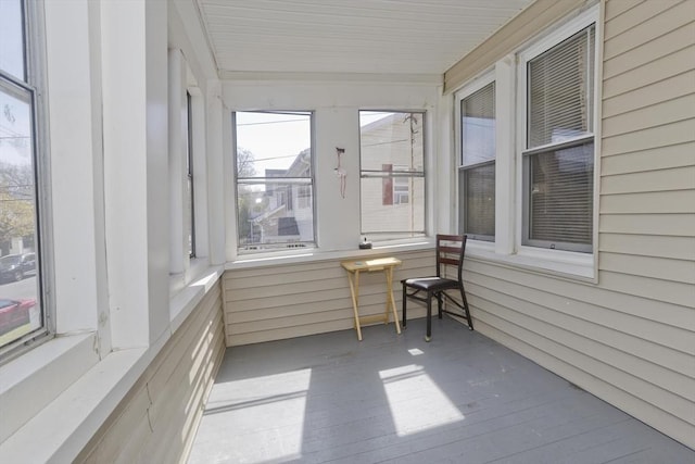 view of sunroom