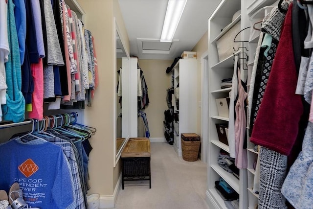 101 Pheasant Hill Cir, Barnstable, MA 02635 - spacious closet with attic access and carpet floors