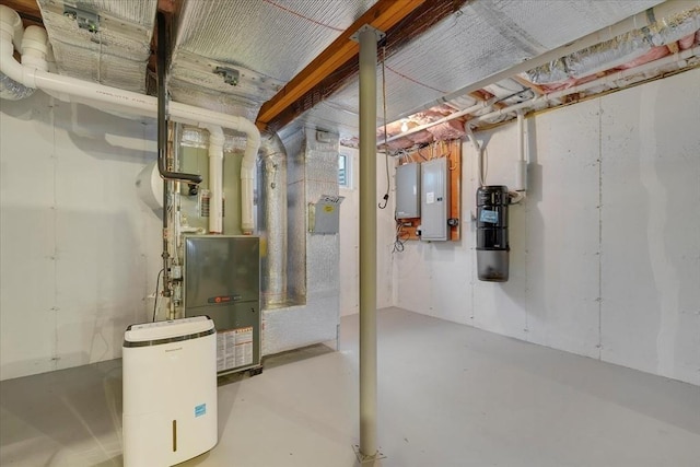 101 Pheasant Hill Cir, Barnstable, MA 02635 - unfinished below grade area with electric panel and heating unit