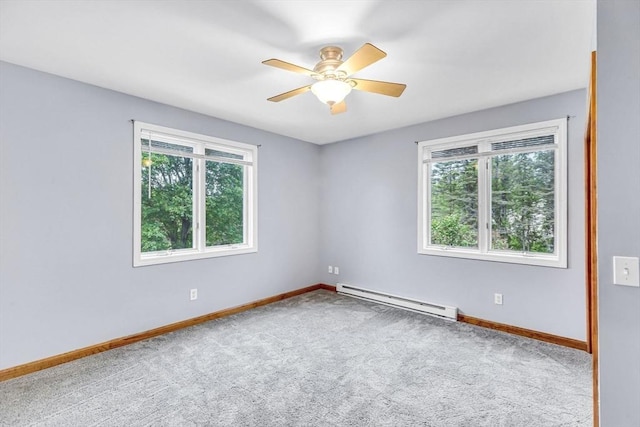 98 Town Farm Rd, Monson, MA 01057 - carpeted empty room with baseboard heating, plenty of natural light, and baseboards