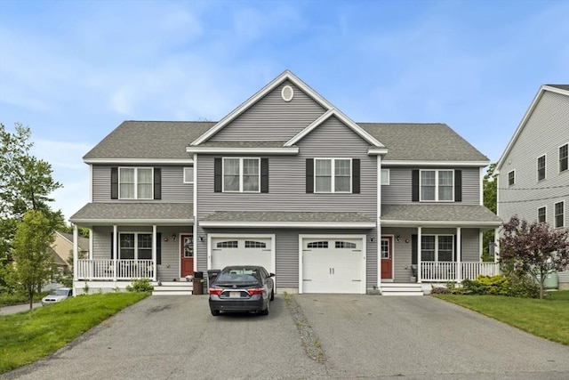 5 Mackenzie Way Unit 5, Haverhill, MA 01832 - view of front facade with a porch, driveway, an attached garage, and a shingled roof