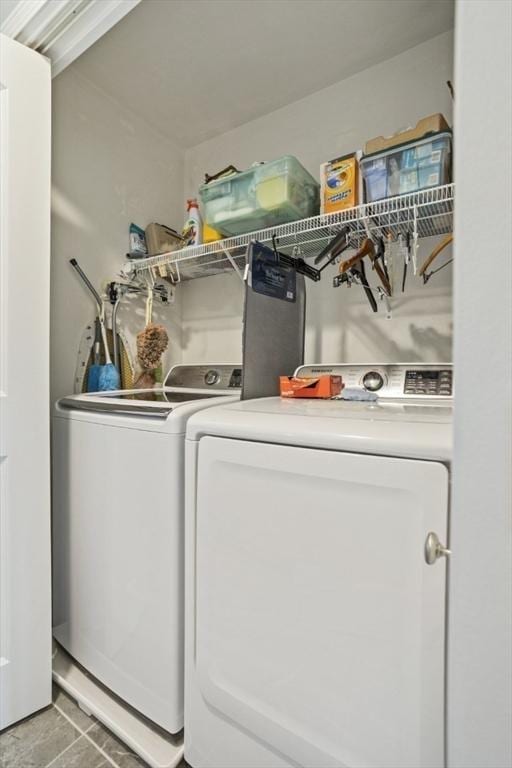 5 Mackenzie Way Unit 5, Haverhill, MA 01832 - laundry area featuring separate washer and dryer and light tile patterned floors