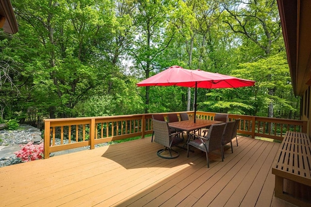 236 Williamsburg Dr, Longmeadow, MA 01106 - wooden terrace featuring outdoor dining area