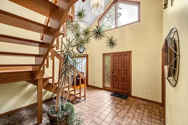 236 Williamsburg Dr, Longmeadow, MA 01106 - entryway featuring stairway and baseboards