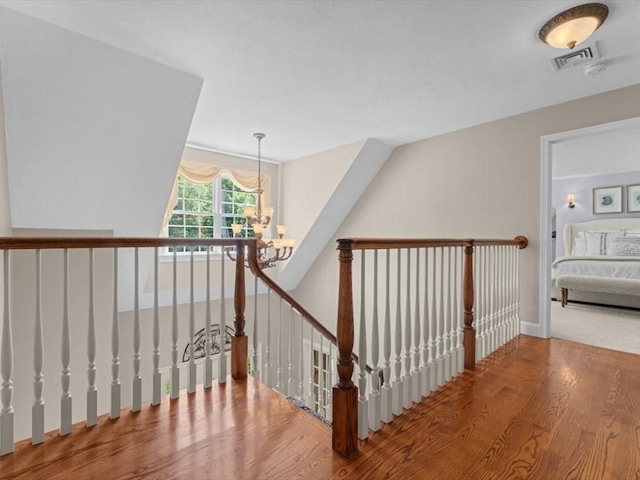 35 Oxbow Dr, Wrentham, MA 02093 - stairway featuring a chandelier and wood finished floors