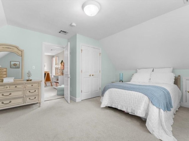35 Oxbow Dr, Wrentham, MA 02093 - bedroom with vaulted ceiling, light carpet, and a closet