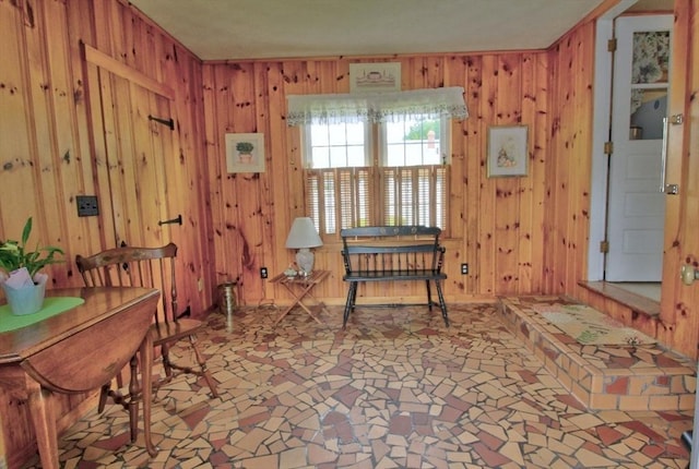 31 Lee Ave, Fitchburg, MA 01420 - sitting room featuring wooden walls
