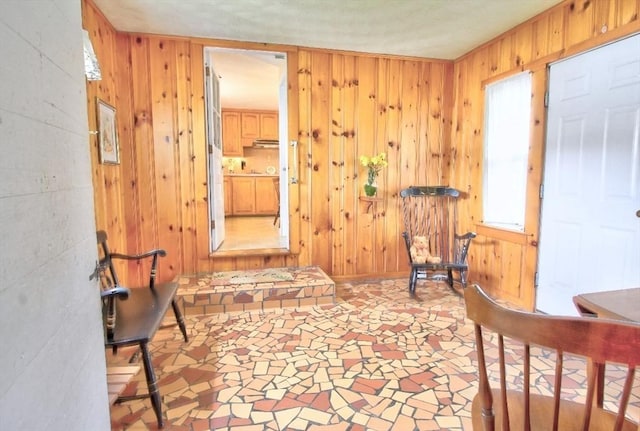 31 Lee Ave, Fitchburg, MA 01420 - entrance foyer with wood walls