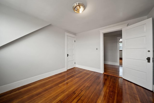 8 Ward St, Salem, MA 01970 - additional living space featuring baseboards and dark wood finished floors