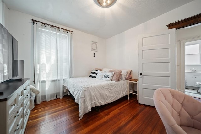 8 Ward St, Salem, MA 01970 - bedroom featuring dark wood-style floors, multiple windows, and lofted ceiling