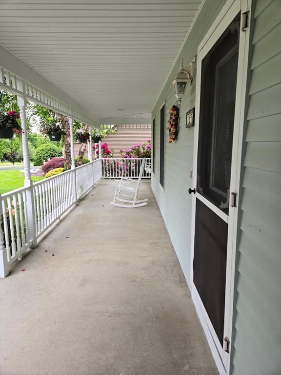 127 Parker Ln, Ludlow, MA 01056 - view of covered porch