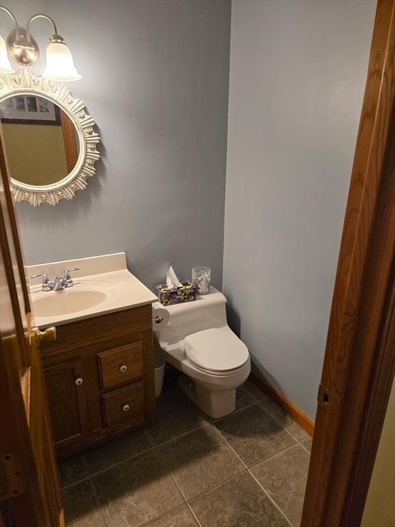 127 Parker Ln, Ludlow, MA 01056 - bathroom with vanity, tile patterned flooring, and toilet