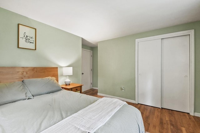 180 Slab Bridge Rd, Freetown, MA 02702 - bedroom with wood finished floors and a closet