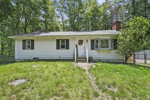 180 Slab Bridge Rd, Freetown, MA 02702 - ranch-style house featuring a chimney