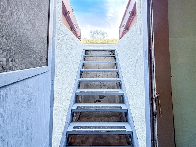 view of stairway