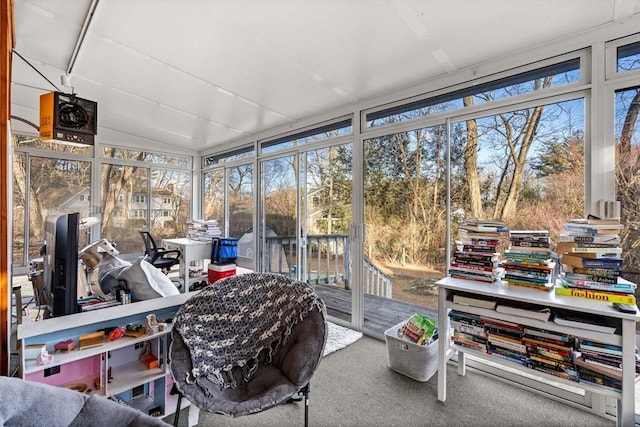 view of sunroom / solarium