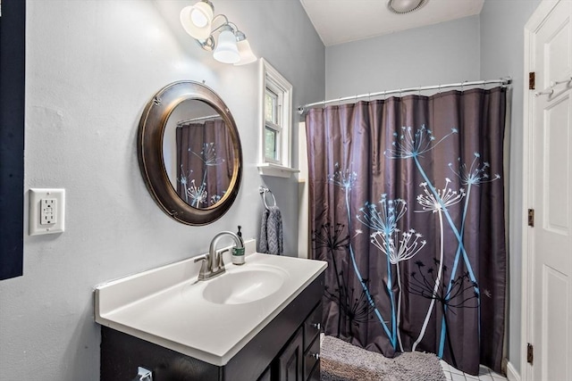 bathroom featuring vanity