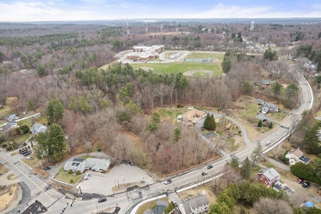 160 Shrewsbury St, Holden, MA 01520 - aerial view with a forest view