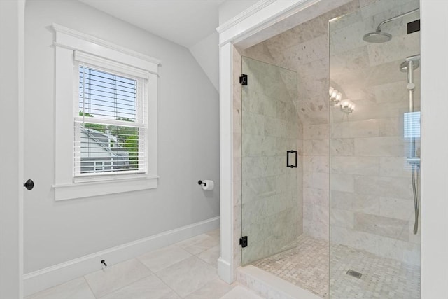 31 Henderson St Unit 1, Arlington, MA 02474 - bathroom with a shower stall and baseboards