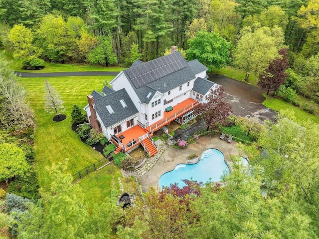 14 Preservation Way, Westford, MA 01886 - view of subject property featuring a pool and a forest