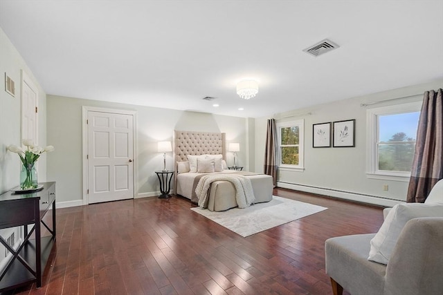 14 Preservation Way, Westford, MA 01886 - bedroom featuring a baseboard heating unit, dark wood-style floors, and baseboards