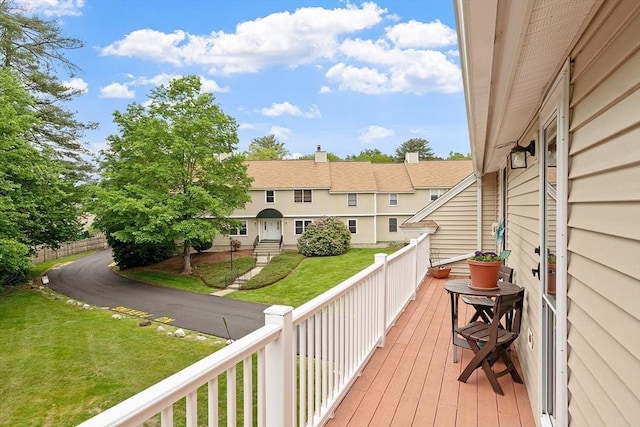 425 Main St Unit 8B, Hudson, MA 01749 - wooden terrace featuring a yard