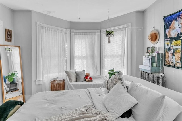 bedroom featuring hardwood / wood-style floors