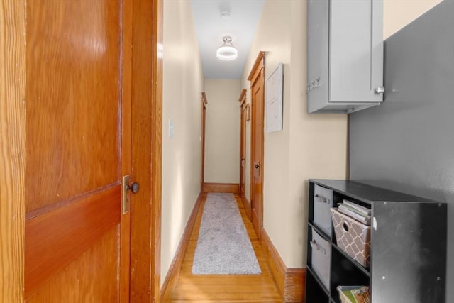 hallway with baseboards