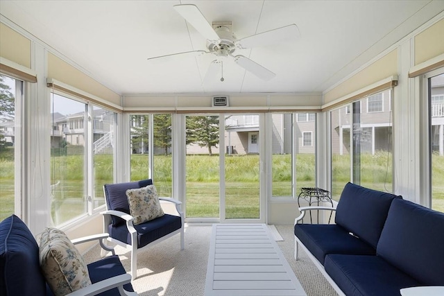 3 Angell Brook Dr Unit 3, West Boylston, MA 01583 - sunroom / solarium with ceiling fan and plenty of natural light