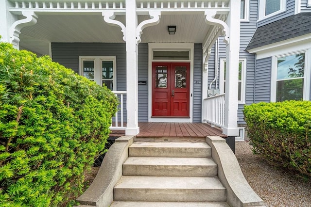 42 Middlesex St, Chelmsford, MA 01863 - property entrance with covered porch