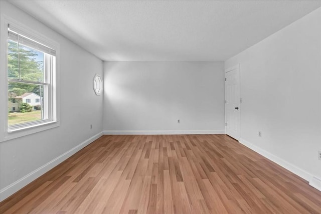 35 E Glen Dr, Westfield, MA 01085 - unfurnished room featuring light wood-style flooring, baseboards, and a textured ceiling