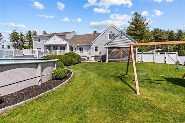 35 E Glen Dr, Westfield, MA 01085 - rear view of property with a deck