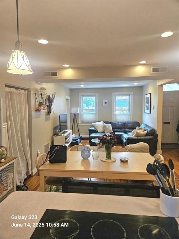 6 Stillman Pl, Boston, MA 02113 - living room with wood finished floors and recessed lighting