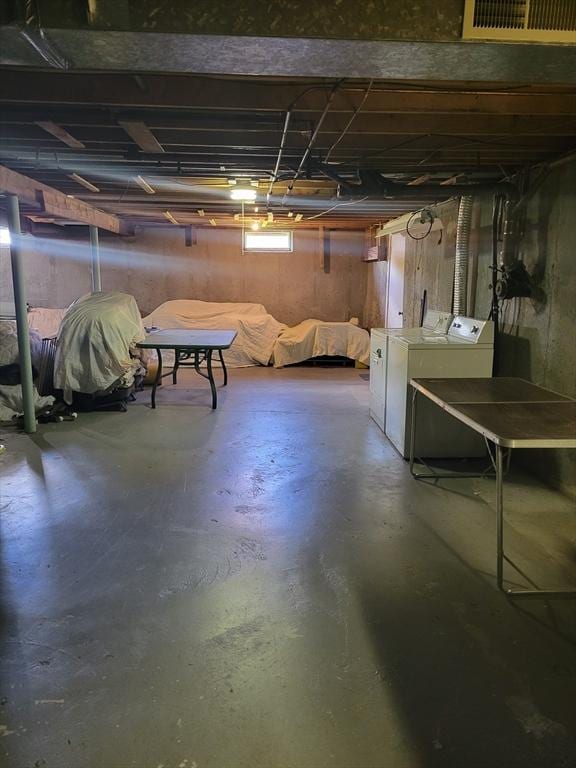 115 Captain Chase Rd, Yarmouth, MA 02664 - below grade area featuring independent washer and dryer