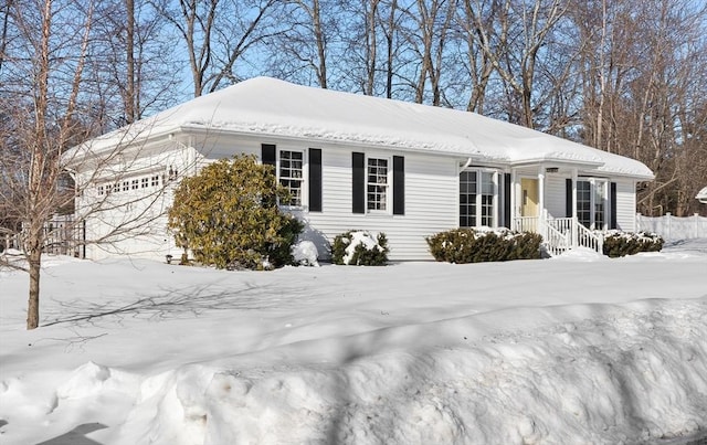 view of front of house with an attached garage