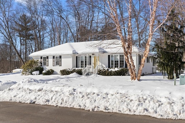 view of ranch-style home