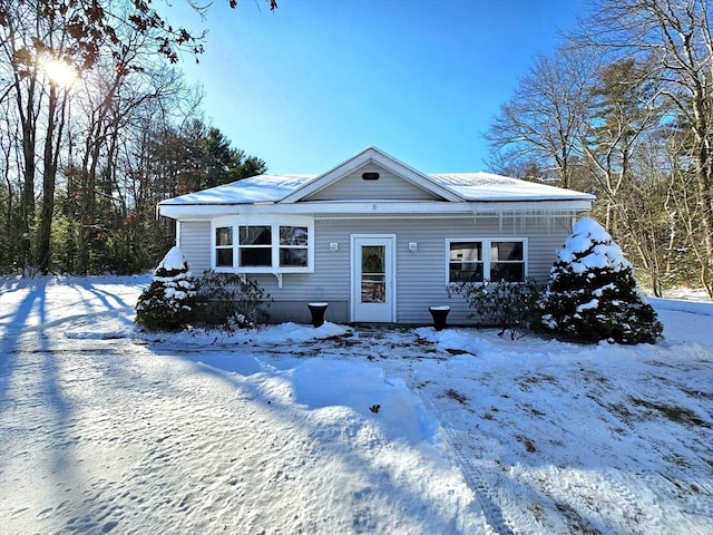 view of front of home