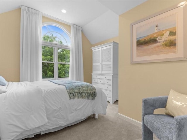 29 Shermans Way, Westwood, MA 02090 - carpeted bedroom featuring vaulted ceiling and baseboards