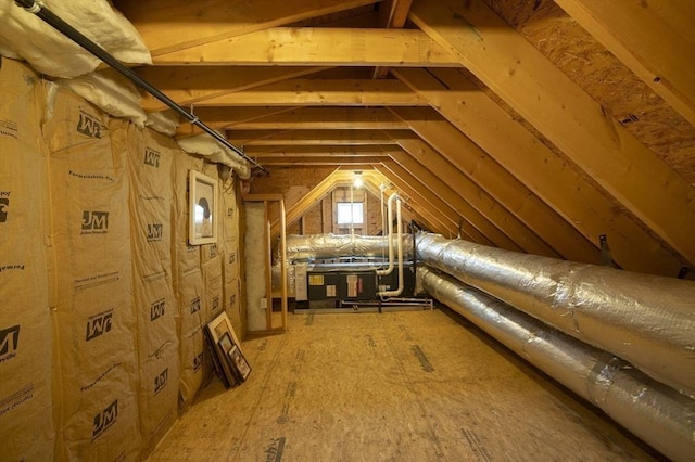 view of attic