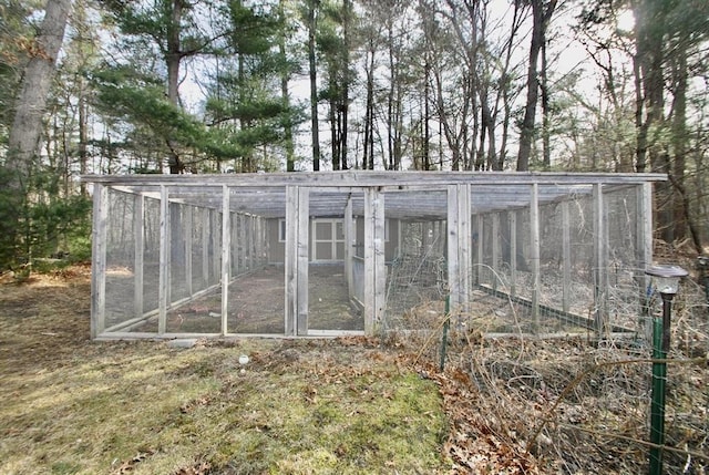 view of poultry coop