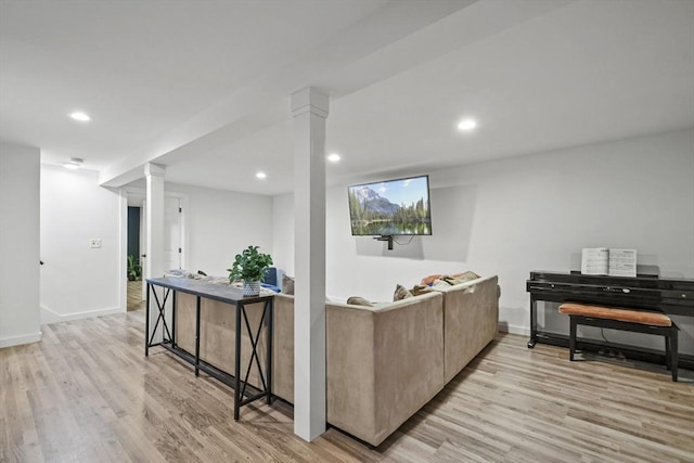 24 Lynn Ln, Southbridge, MA 01550 - living room with light wood-type flooring and recessed lighting
