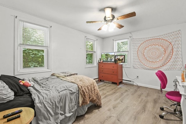 24 Lynn Ln, Southbridge, MA 01550 - bedroom with light wood-style flooring and a ceiling fan