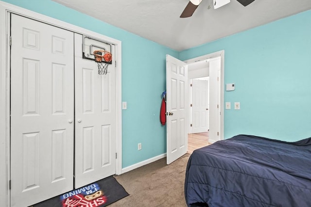 24 Lynn Ln, Southbridge, MA 01550 - bedroom with carpet, a ceiling fan, and a closet